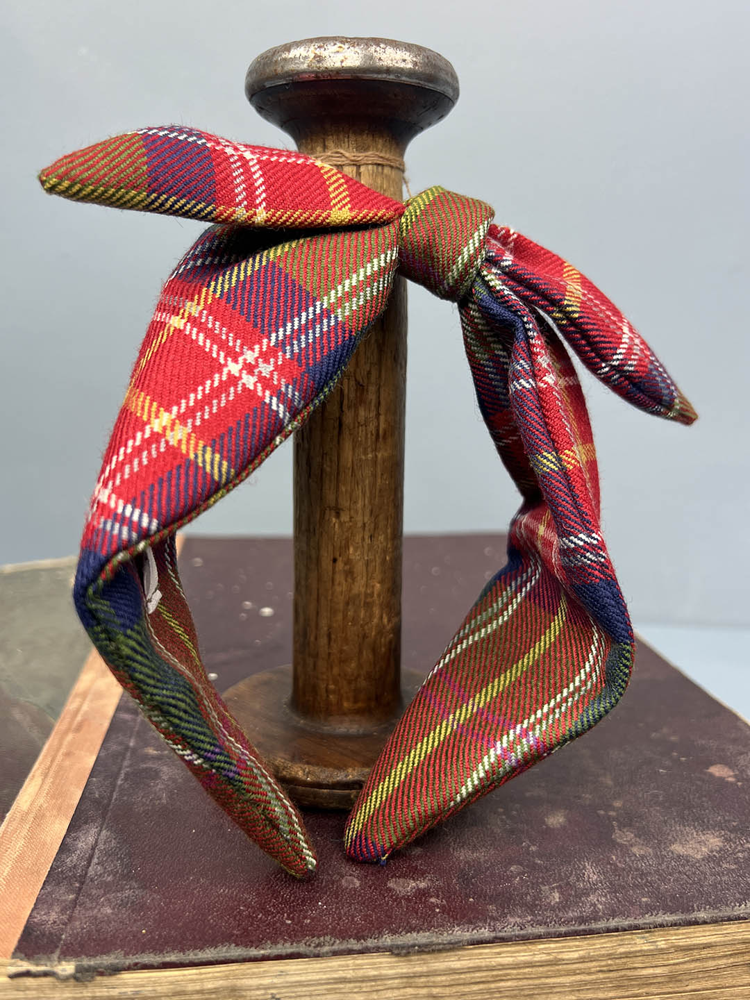 Headband made in the Langholm Tartan with bow detail