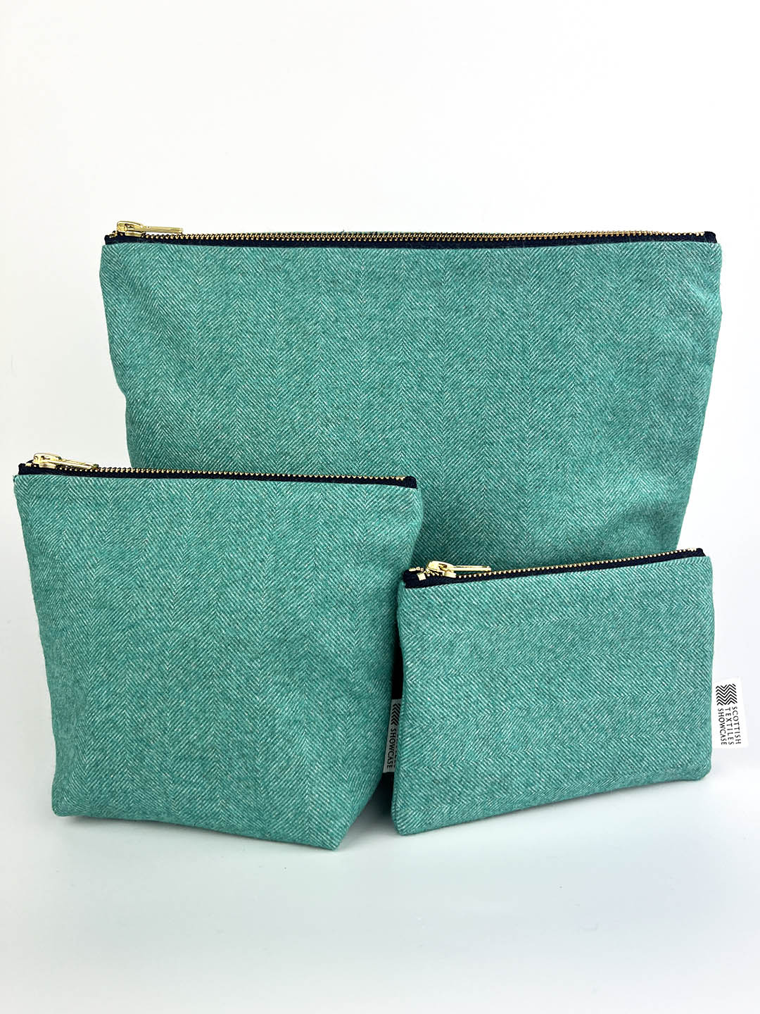 Popular multi purpose jade wool bag perfect for organising your everyday essentials. Scottish textiles showcase