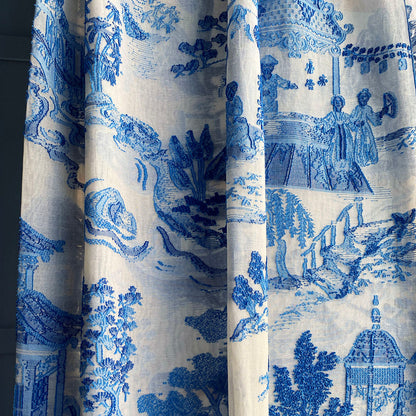 Chinese Madras Blue and White Toile