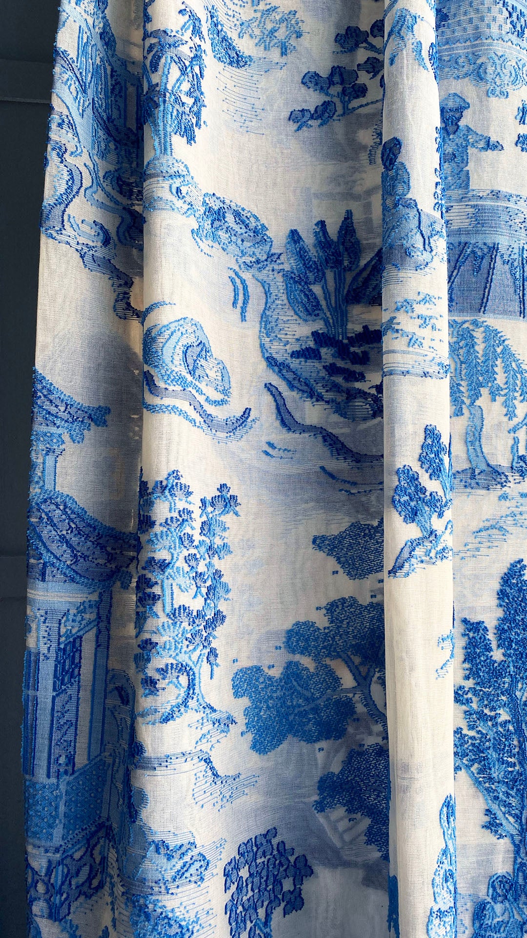 Chinese Madras Blue and White Toile