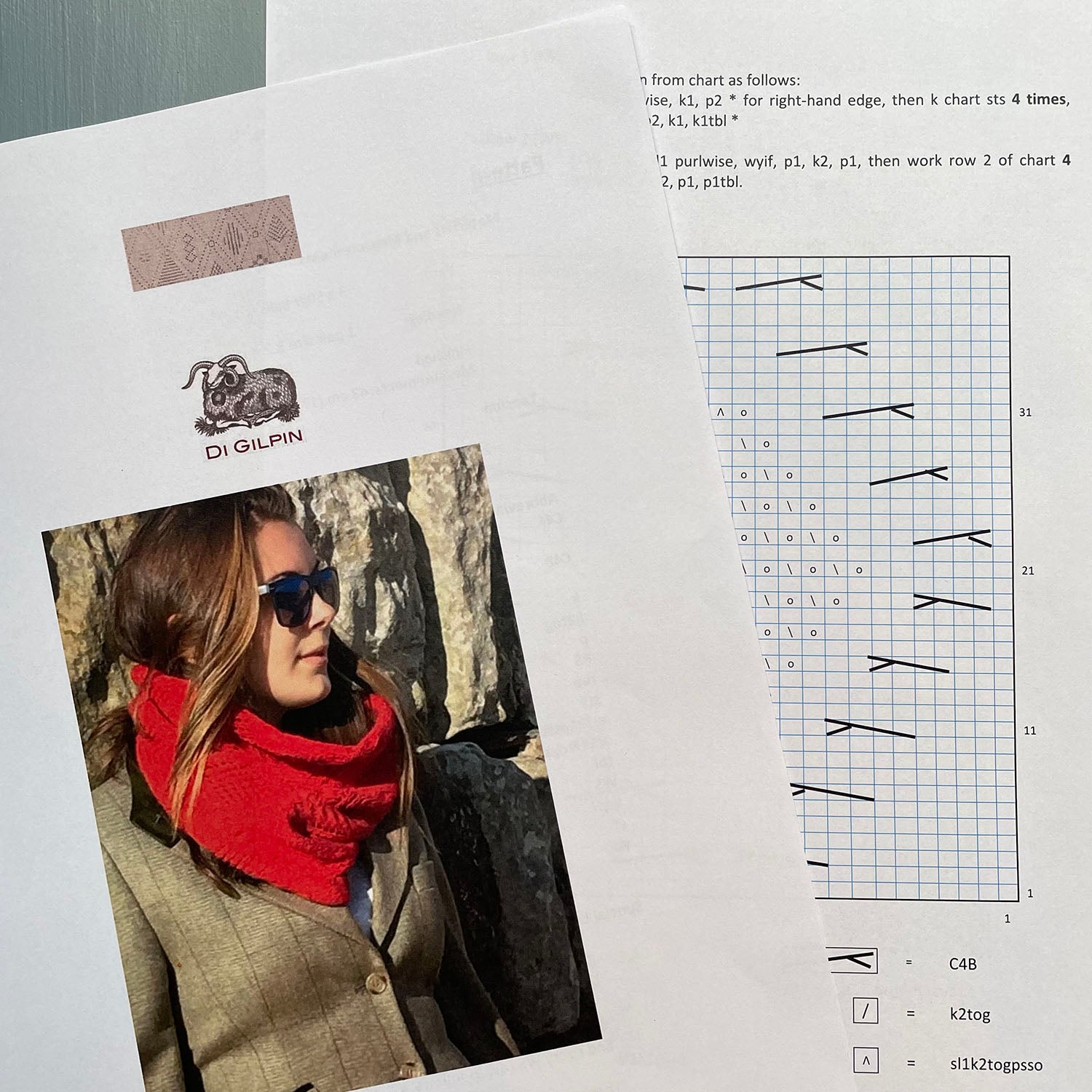 Argyll snood knitting pattern