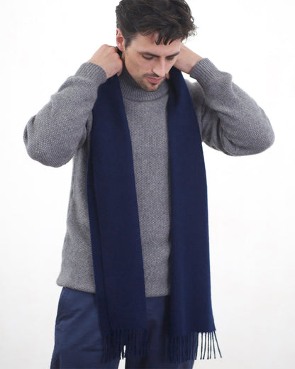 Oban Cashmere Scarf Navy