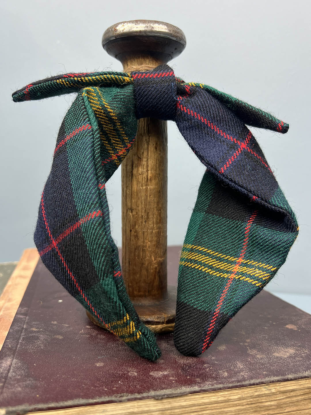 Headband made with the Watson tartan with bow detail