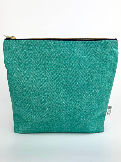 Popular multi purpose jade wool bag perfect for organising your everyday essentials. Scottish textiles showcase